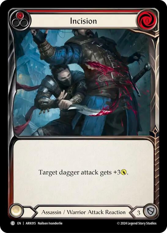 Image for Incision (Red) (ARK015) - Flesh and Blood TCG