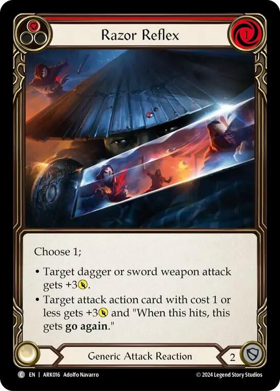 Image for Razor Reflex (Red) (ARK016) - Flesh and Blood TCG