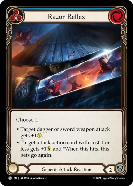 Image for Razor Reflex (Blue) (ARK024) - Flesh and Blood TCG