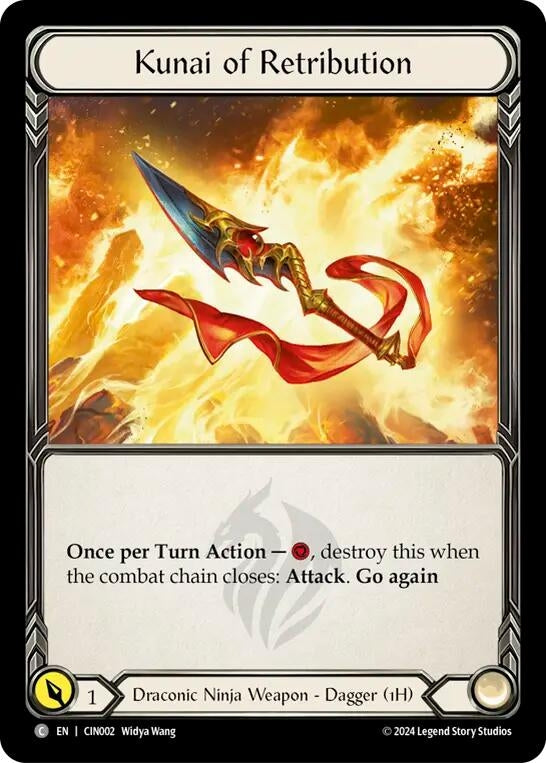 Image for Kunai of Retribution (CIN002) - Flesh and Blood TCG