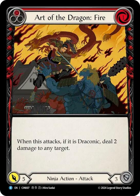 Image for Art of the Dragon: Fire (CIN007) - Flesh and Blood TCG