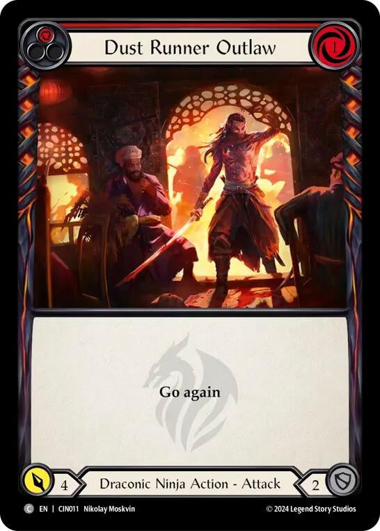 Image for Dust Runner Outlaw (Red) (CIN011) - Flesh and Blood TCG