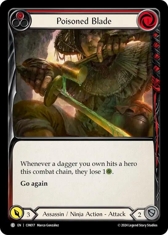 Image for Poisoned Blade (Red) (CIN017) - Flesh and Blood TCG