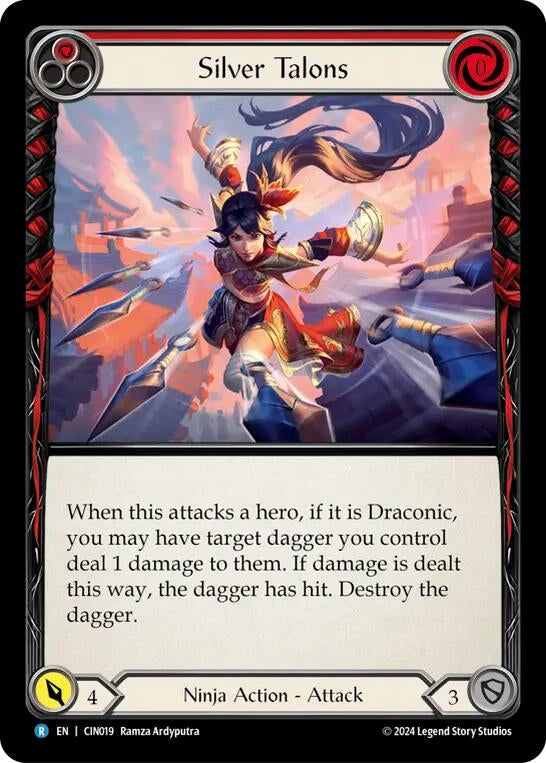 Image for Silver Talons (Red) (CIN019) - Flesh and Blood TCG