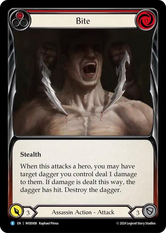 Image for Bite (Red) (WOD008) - Flesh and Blood TCG