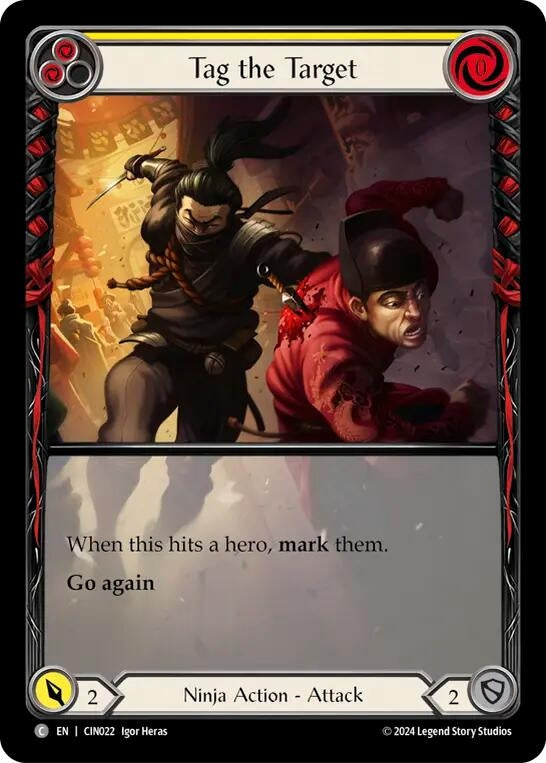 Image for Tag the Target (Yellow) (Extended Art) (CIN022) - Flesh and Blood TCG