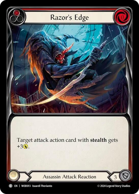 Image for Razor's Edge (Red) (WOD013) - Flesh and Blood TCG