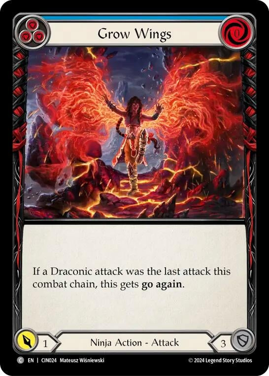Image for Grow Wings (Blue) (CIN024) - Flesh and Blood TCG