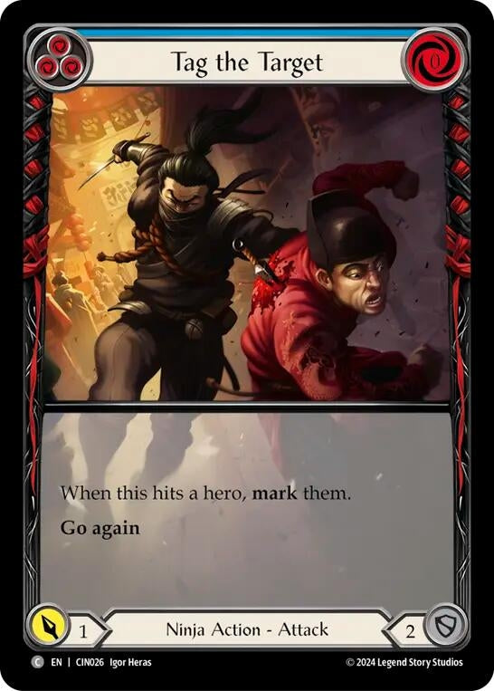 Image for Tag the Target (Blue) (Extended Art) (CIN026) - Flesh and Blood TCG
