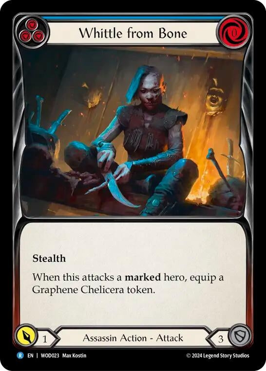 Image for Whittle from Bone (Blue) (WOD023) - Flesh and Blood TCG