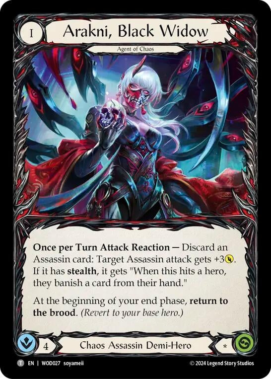 Image for Arakni, Black Widow // Arakni, Funnel Web (WOD027//WOD028) - Flesh and Blood TCG