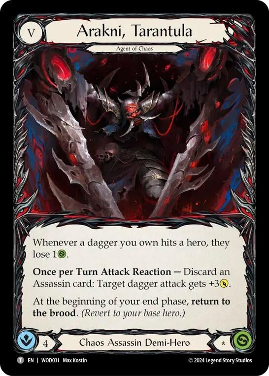 Image for Arakni, Tarantula // Arakni, Trap-Door (WOD031//WOD032) - Flesh and Blood TCG