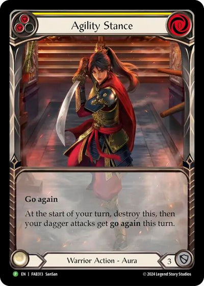 Agility Stance [FAB313] (Promo)  Rainbow Foil