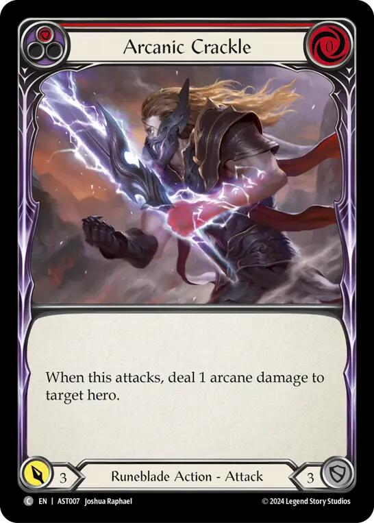 Arcanic Crackle (Red) [AST007] (Armory Deck: Aurora)
