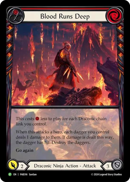 Blood Runs Deep [FAB316] (Promo)  Rainbow Foil