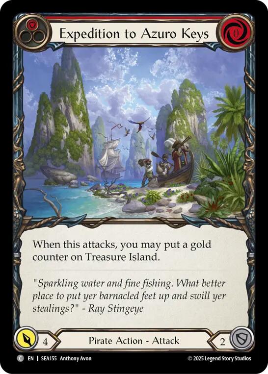 Expedition to Azuro Keys [SEA155] (High Seas)  Rainbow Foil