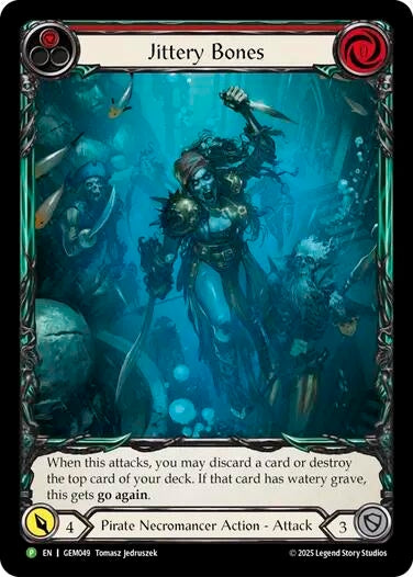 Image for Jittery Bones (Red) (GEM049) - Flesh and Blood TCG