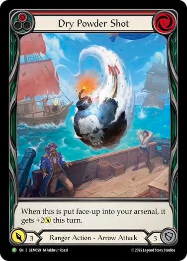 Image for Dry Powder Shot (GEM059) (Rainbow Foil) - Flesh and Blood TCG