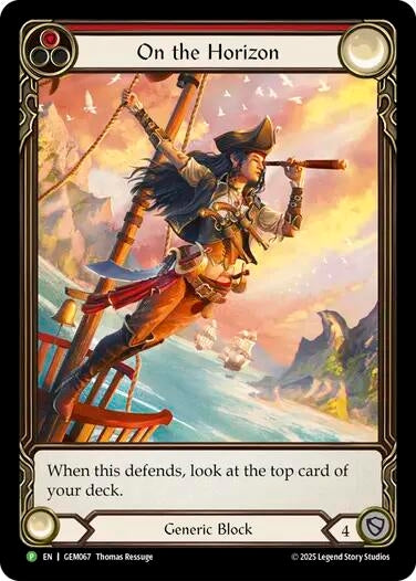 On the Horizon (Red) (GEM067) (Rainbow Foil)