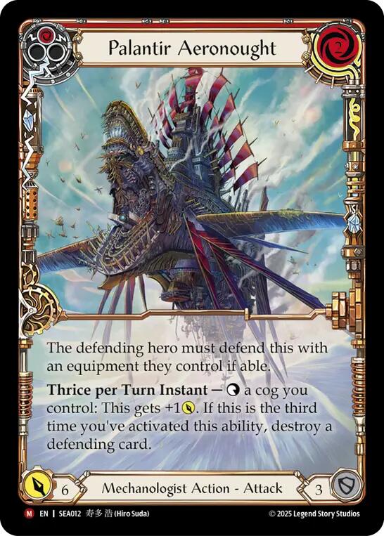 Palantir Aeronought (Extended Art) [SEA012] (High Seas) Rainbow Foil