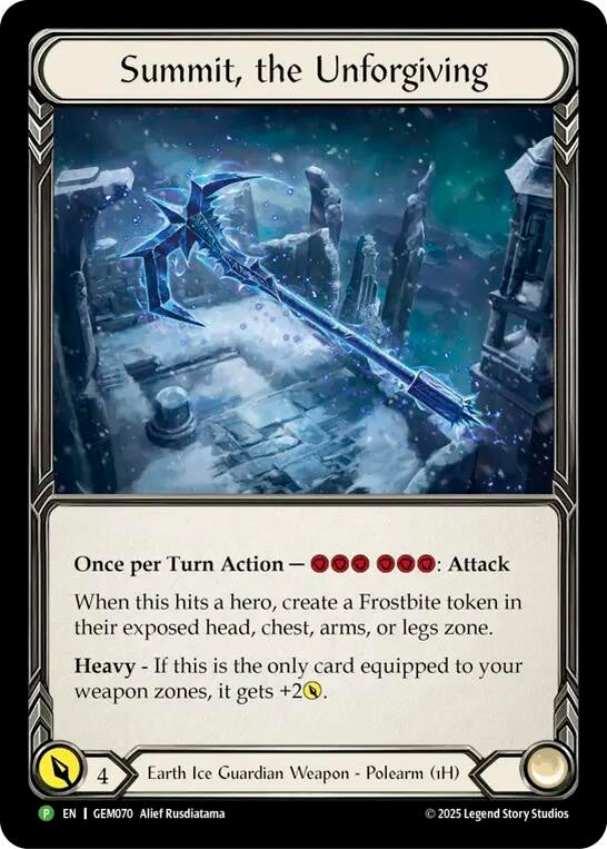Image for Summit, the Unforgiving (GEM070) - Flesh and Blood TCG