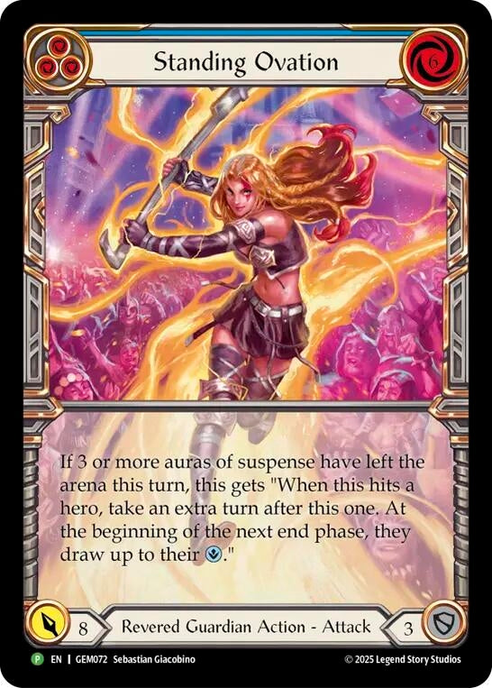 Image for Standing Ovation (GEM072) (Cold Foil) - Flesh and Blood TCG