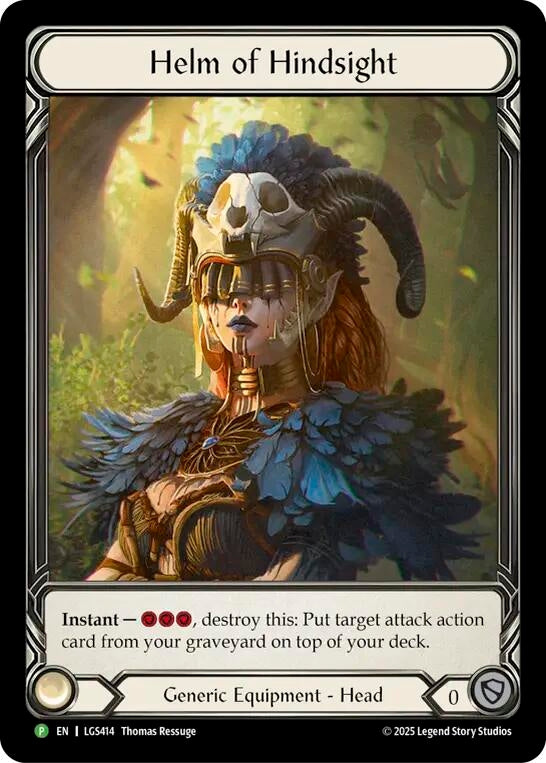 Helm of Hindsight [LGS414] (Promo)  Cold Foil