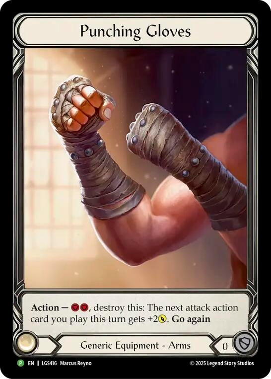 Punching Gloves [LGS416] (Promo)  Cold Foil