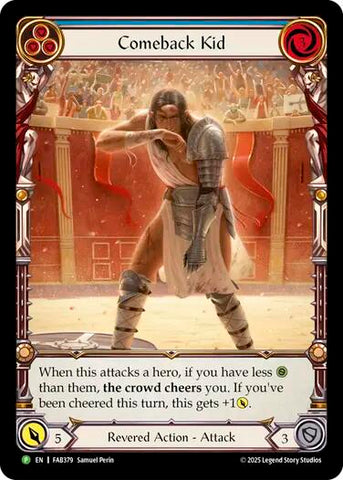 Comeback Kid (Blue) [FAB379] (Promo)  Rainbow Foil