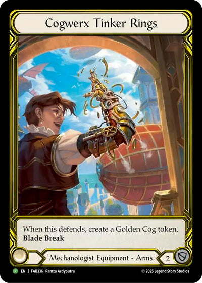 Cogwerx Tinker Rings (Golden) [FAB336] (Promo)  Cold Foil