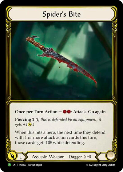 Spider's Bite (Golden) [FAB297] (Promo)  Cold Foil