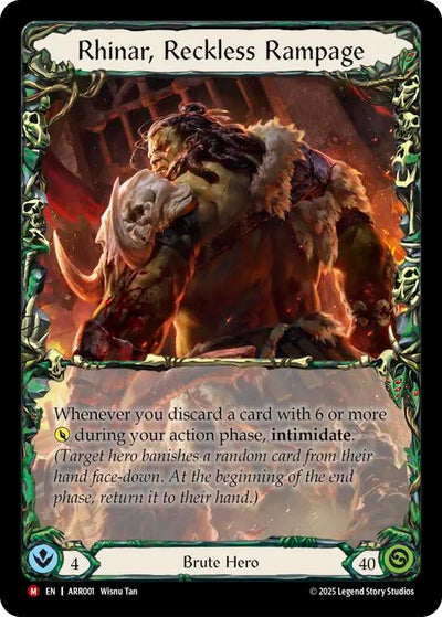 Rhinar, Reckless Rampage [ARR001] (Armory Deck: Rhinar)