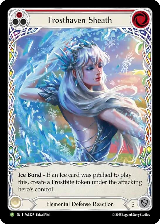 Image for Frosthaven Sheath - FAB427 (FAB427) (Rainbow Foil) - Flesh and Blood TCG