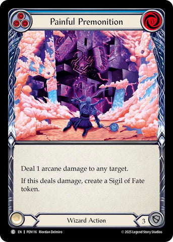 Painful Premonition (Blue) (Rainbow Foil) [PEN116] (Compendium of Rathe)  Rainbow Foil