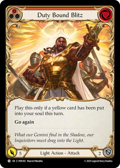 Duty Bound Blitz (Red) (Regular) [PEN183] (Compendium of Rathe)