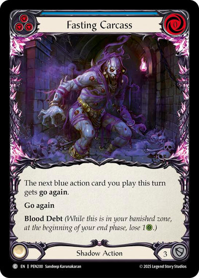 Fasting Carcass (Blue) (Rainbow Foil) [PEN200] (Compendium of Rathe)  Rainbow Foil