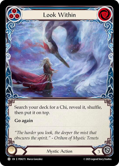 Look Within (Blue) (Rainbow Foil) [PEN273] (Compendium of Rathe)  Rainbow Foil