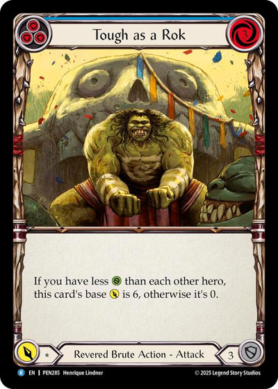 Tough As A Rok (Blue) (Rainbow Foil) [PEN285] (Compendium of Rathe)  Rainbow Foil