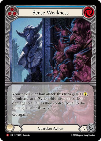 Sense Weakness (Blue) (Extended Art) (PEN021) (Rainbow Foil)
