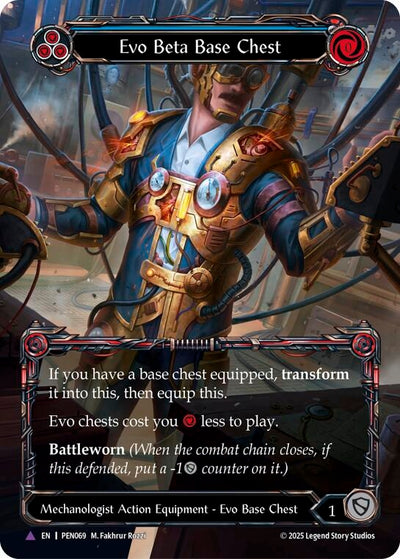 Evo Beta Base Chest (Blue) (Marvel) (PEN069) (Cold Foil)