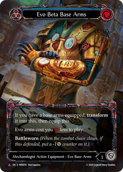 Evo Beta Base Arms (Blue) (Marvel) (PEN070) (Cold Foil)