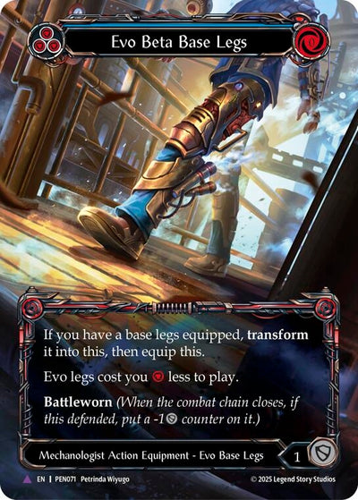 Evo Beta Base Legs (Blue) (Marvel) (PEN071) (Cold Foil)
