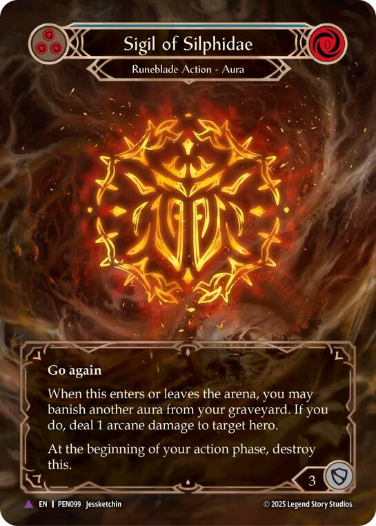 Image for Sigil Of Silphidae (Blue) (Marvel) (PEN099) (Cold Foil) - Flesh and Blood TCG