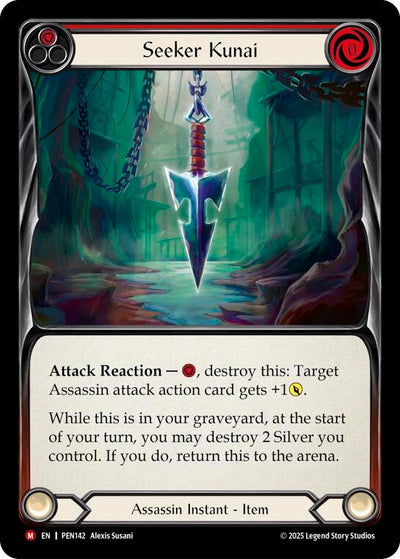 Seeker Kunai (Red) (PEN142) (Rainbow Foil)