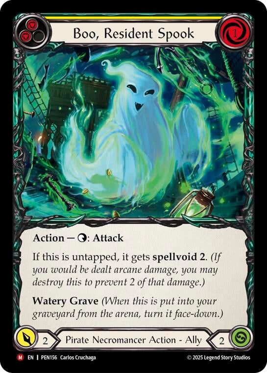 Image for Boo Resident Spook (Yellow) (PEN156) - Flesh and Blood TCG