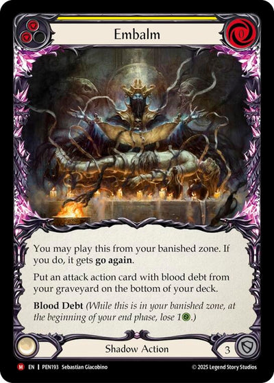 Embalm (Yellow) (PEN193) (Rainbow Foil)