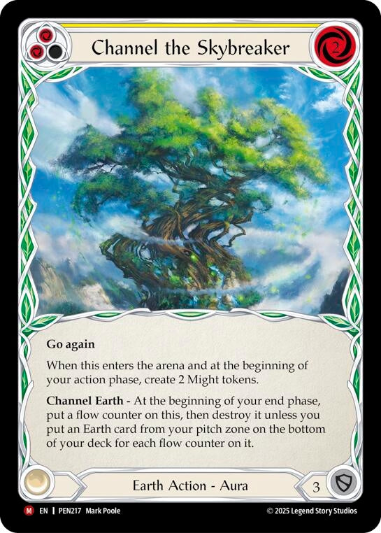 Image for Channel The Skybreaker (Yellow) (PEN217) - Flesh and Blood TCG