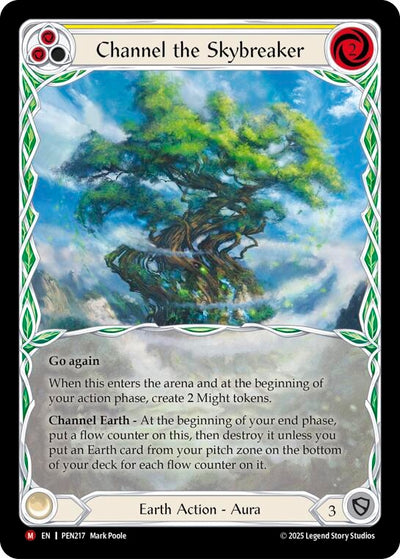 Channel The Skybreaker (Yellow) (Extended Art) (PEN217) (Cold Foil)
