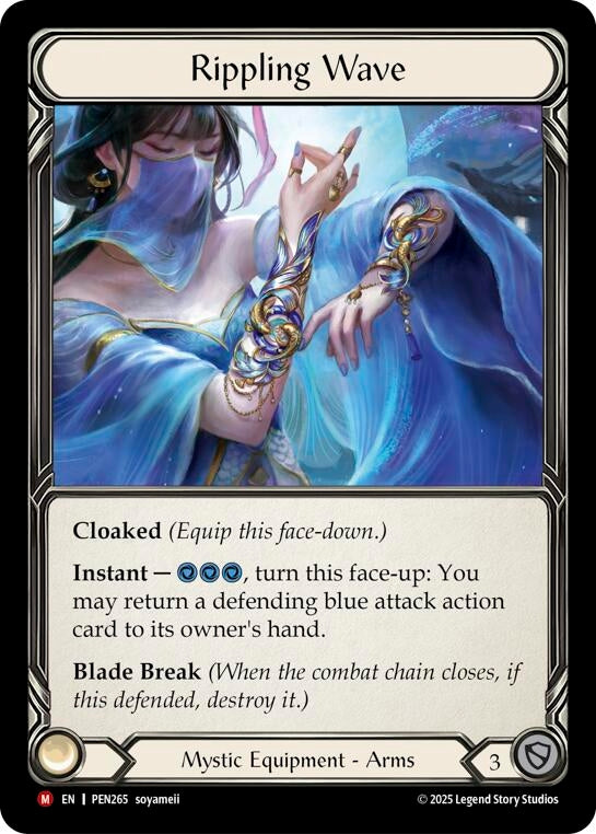 Image for Rippling Wave (PEN265) (Cold Foil) - Flesh and Blood TCG