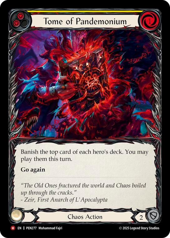 Image for Tome Of Pandemonium (Yellow) (PEN277) - Flesh and Blood TCG